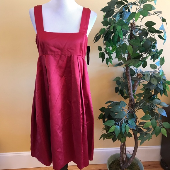 Dkny Dresses & Skirts - NWT DKNY Garnet Red Silk Party Dress Size 10